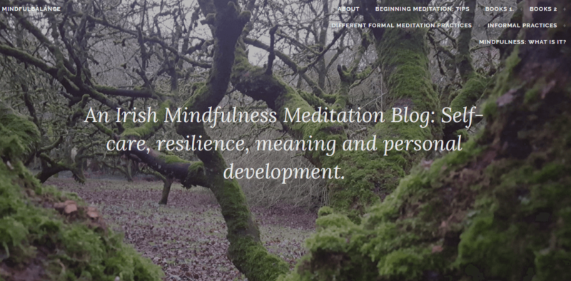 Mindful Balance website landing page