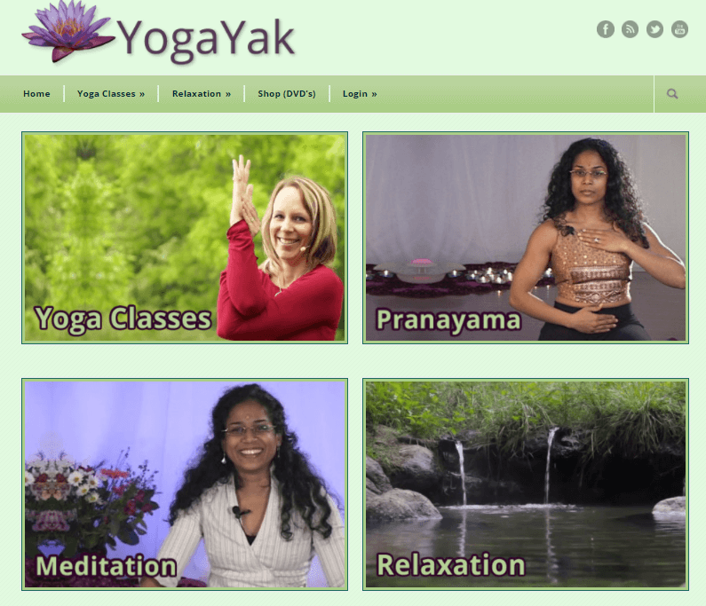 YogaYak's yoga meditation blog and services list