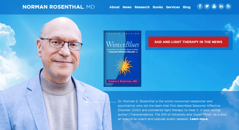Website of transcendental meditation proponent Dr. Norman Rosenthal