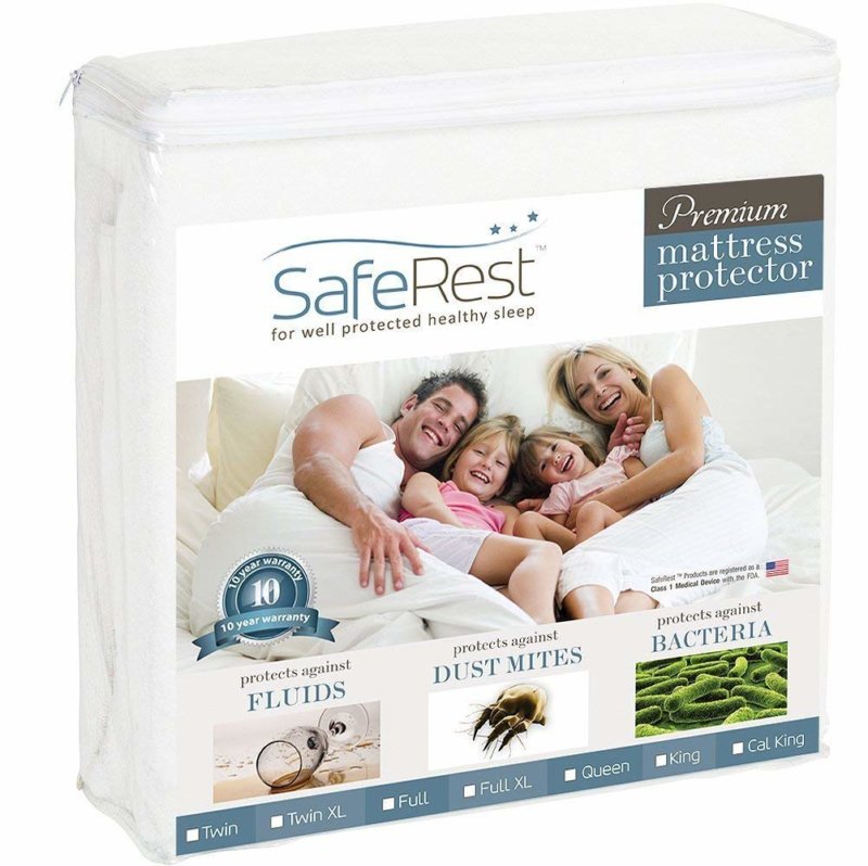 SafeRest Premium Mattress Protector in package